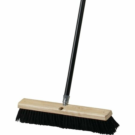 ALL-SOURCE 18 In. W. x 60 In. L. Metal Handle All-Purpose Push Broom 89500